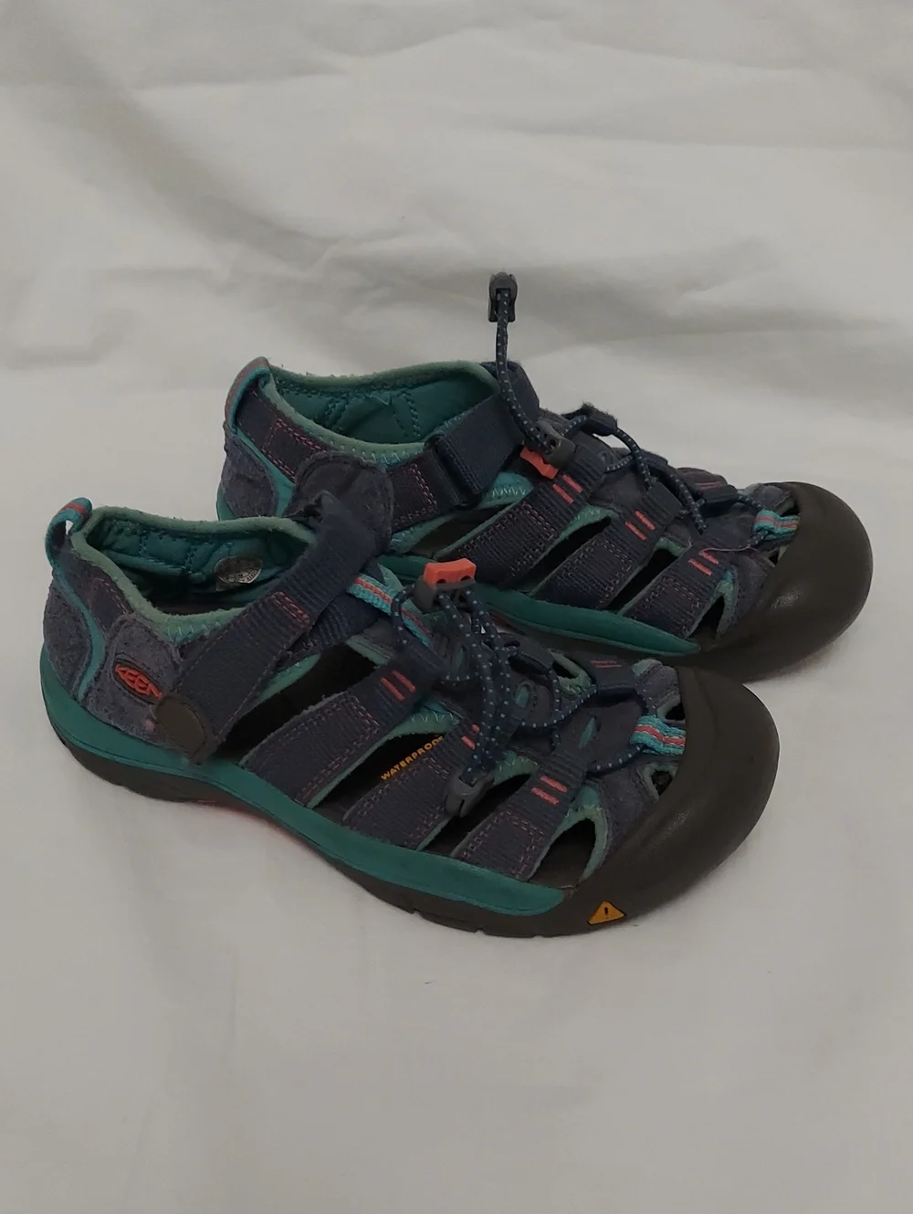 Keen Kids Blue Teal Closed-Toe Sport Sandals Size 3 Water Shoe